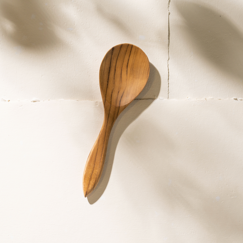 Maha Hand Carved Serving Spoon 26cm