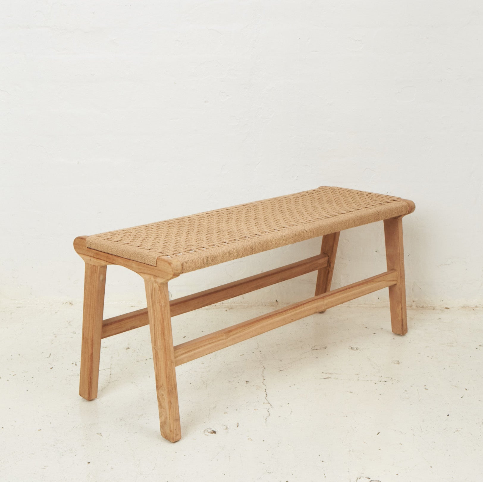 Mahina Woven Jute Bench Seat Inartisan.
