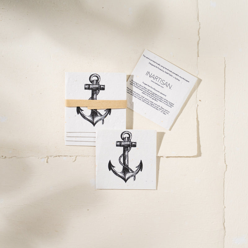 Plantable Gift Tag Pack of 6 (Anchor)