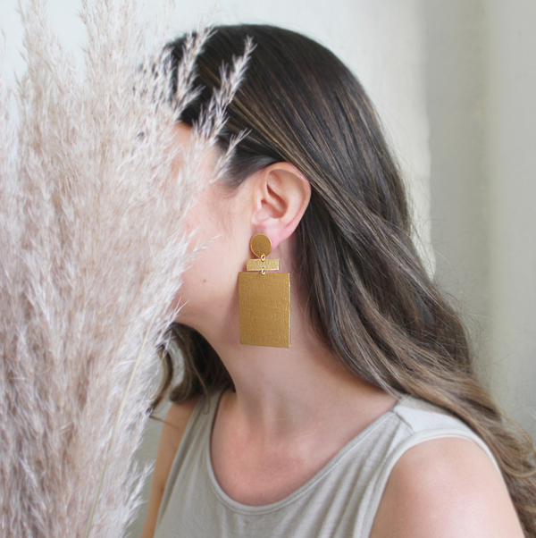 Zev Earrings - Gold