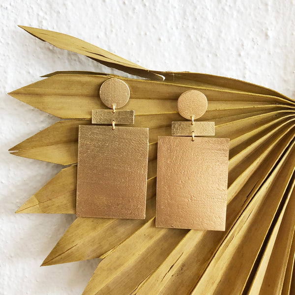 Zev Earrings - Gold