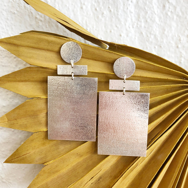 Zev Earrings - Silver